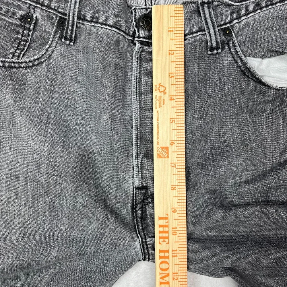 Levi's 501 Original Jeans Men's Gray‎ Denim Classic Straight Button Fly - 37x28